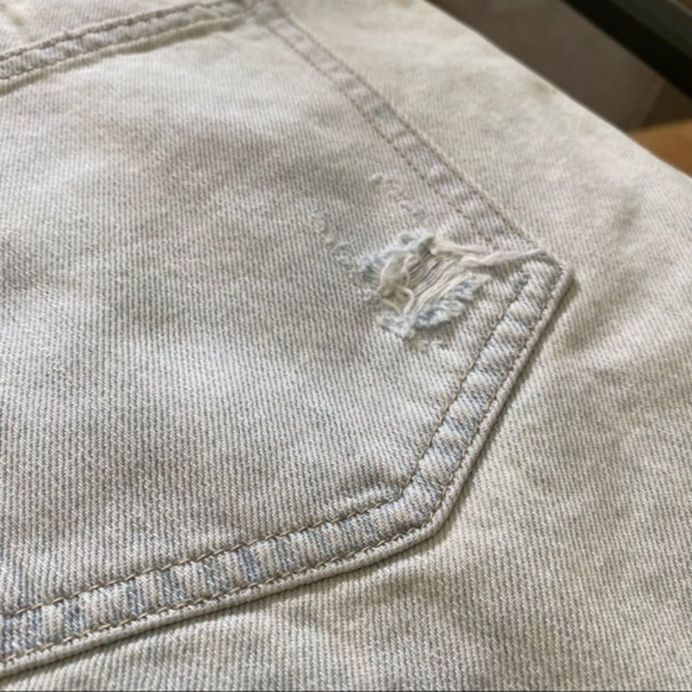 Free People Side Car Mini Skirt denim raw hem - Picture 9 of 16